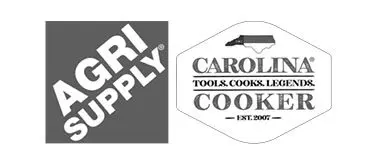 A black and white logo of a store called carol 's cook supply.